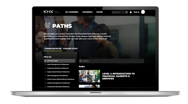 KHX curates learning pathways for different business areas